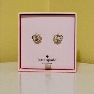 Kate Spade Gold-Trimmed Crystal Earrings - Gift Ready!